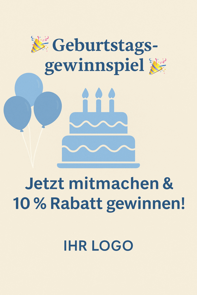 Geburtstagsgewinnspiel