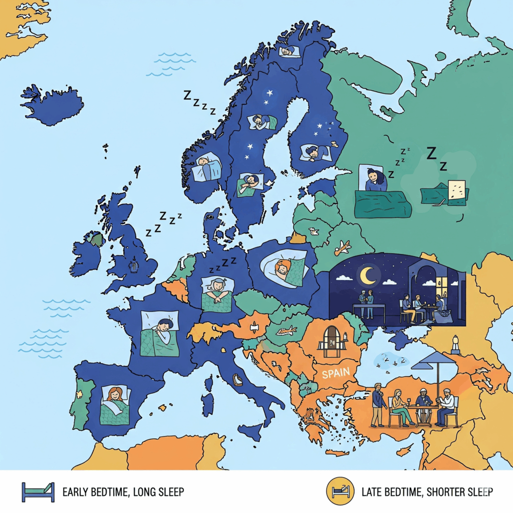Schlafgewohnheiten in Europa 1 Schlafgewohnheiten in Europa
